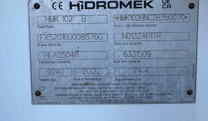 PALA MIXTA HIDROMEK HMK 102 B lleno